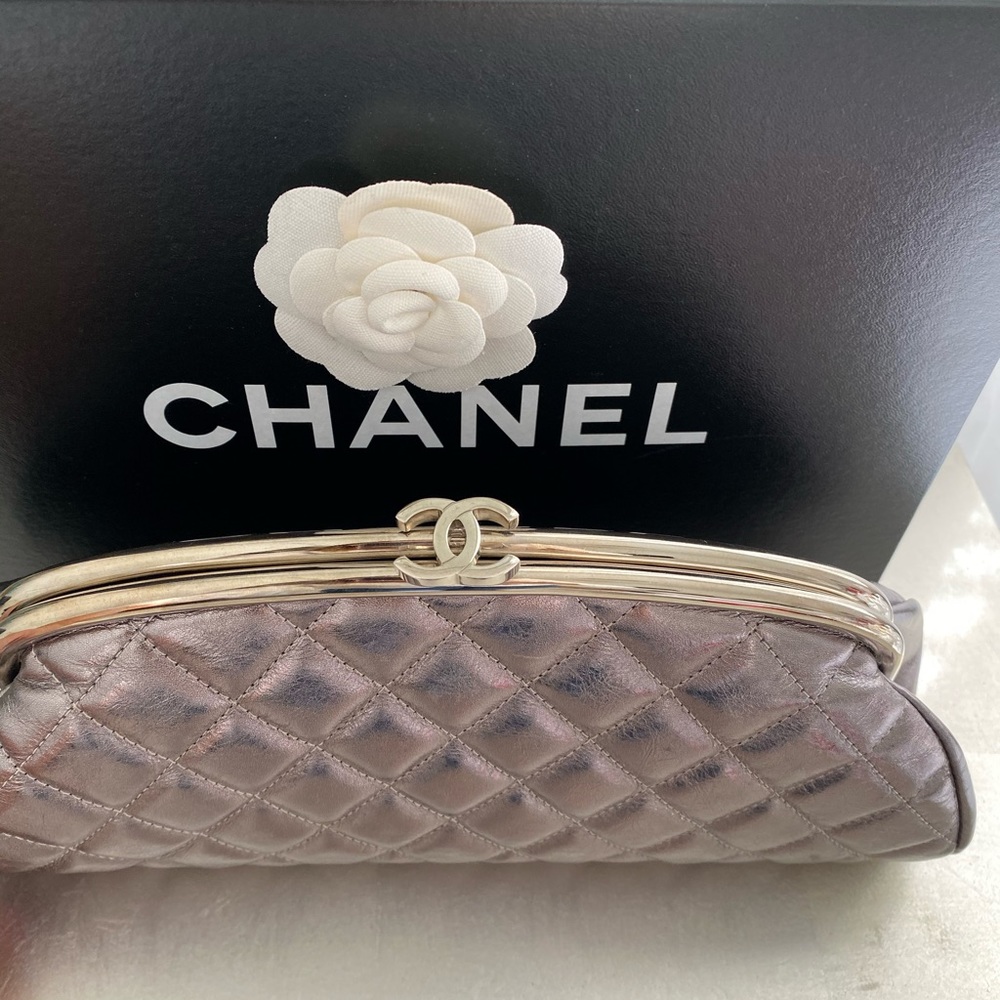 Authentic Lambskin Chanel Clutch